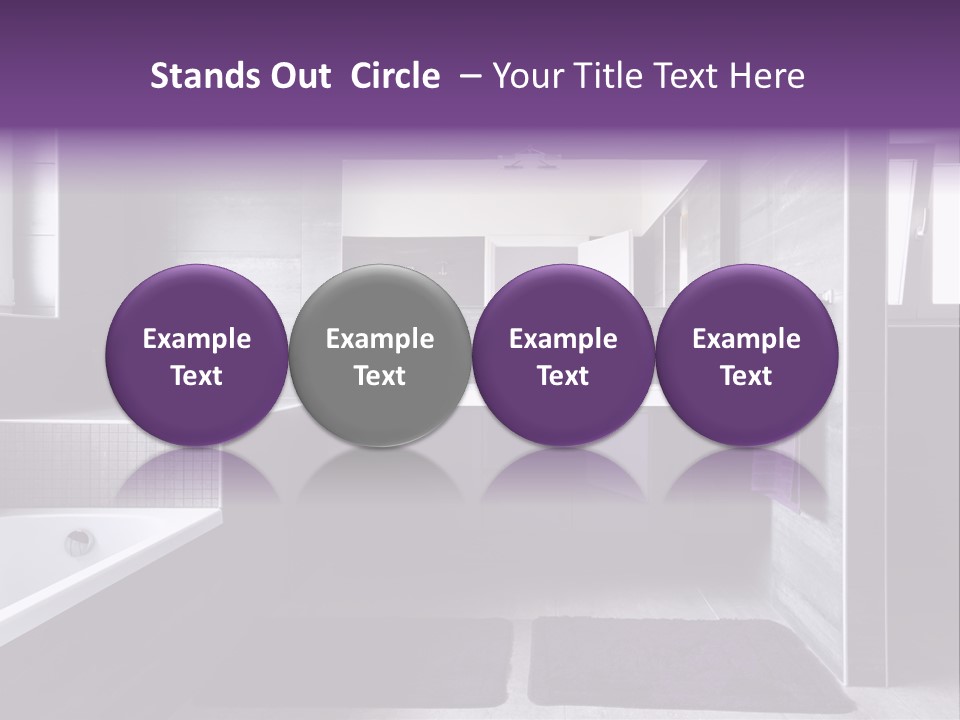 Marble Clean Bath PowerPoint Template