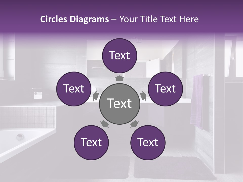 Marble Clean Bath PowerPoint Template