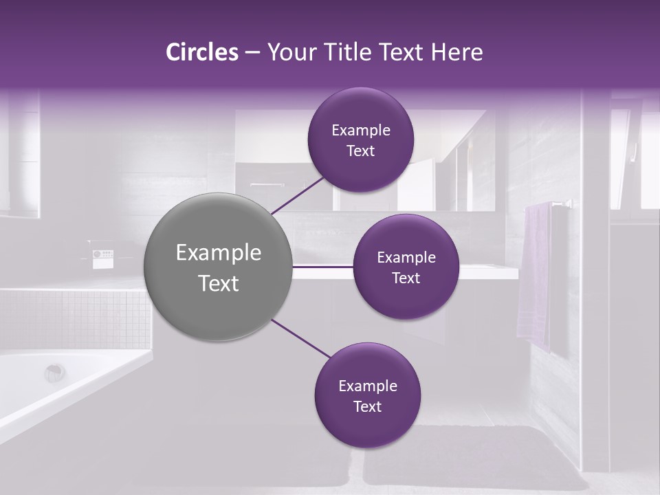 Marble Clean Bath PowerPoint Template