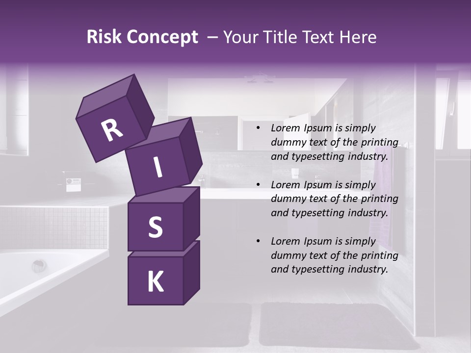 Marble Clean Bath PowerPoint Template