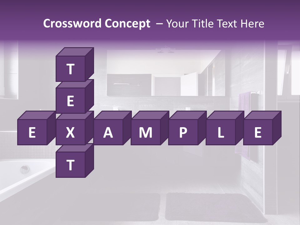 Marble Clean Bath PowerPoint Template