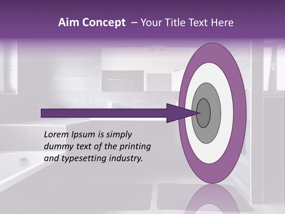 Marble Clean Bath PowerPoint Template