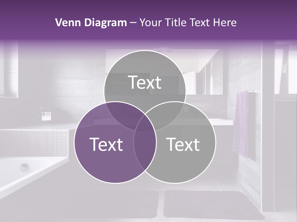 Marble Clean Bath PowerPoint Template