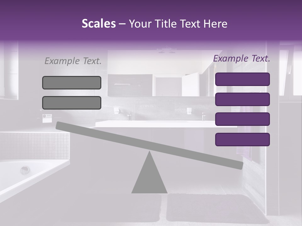 Marble Clean Bath PowerPoint Template