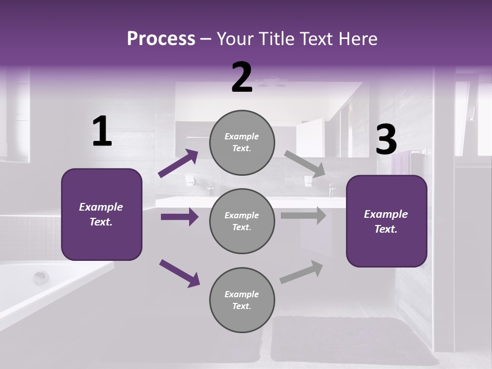 Marble Clean Bath PowerPoint Template