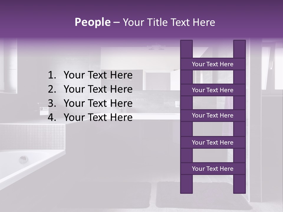 Marble Clean Bath PowerPoint Template