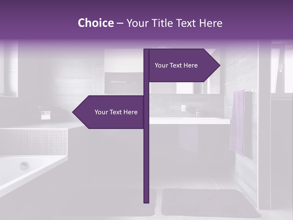 Marble Clean Bath PowerPoint Template