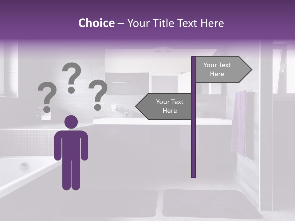 Marble Clean Bath PowerPoint Template