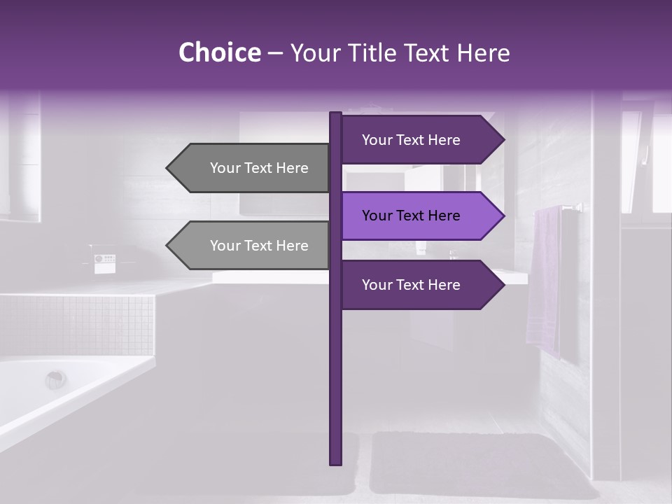 Marble Clean Bath PowerPoint Template