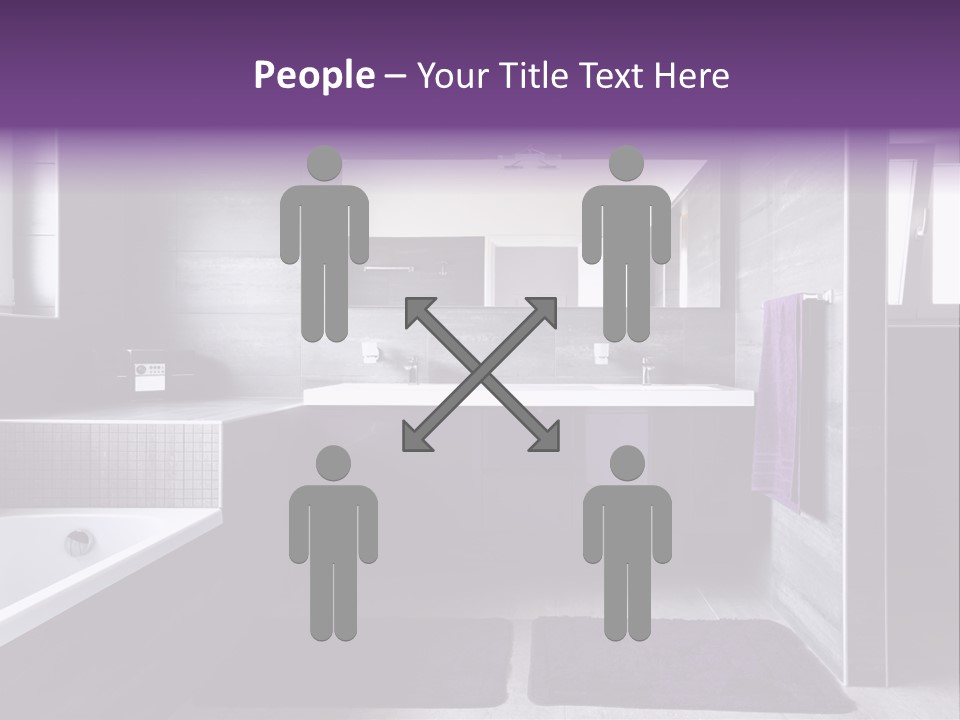 Marble Clean Bath PowerPoint Template