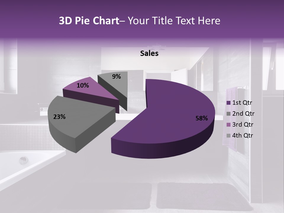 Marble Clean Bath PowerPoint Template