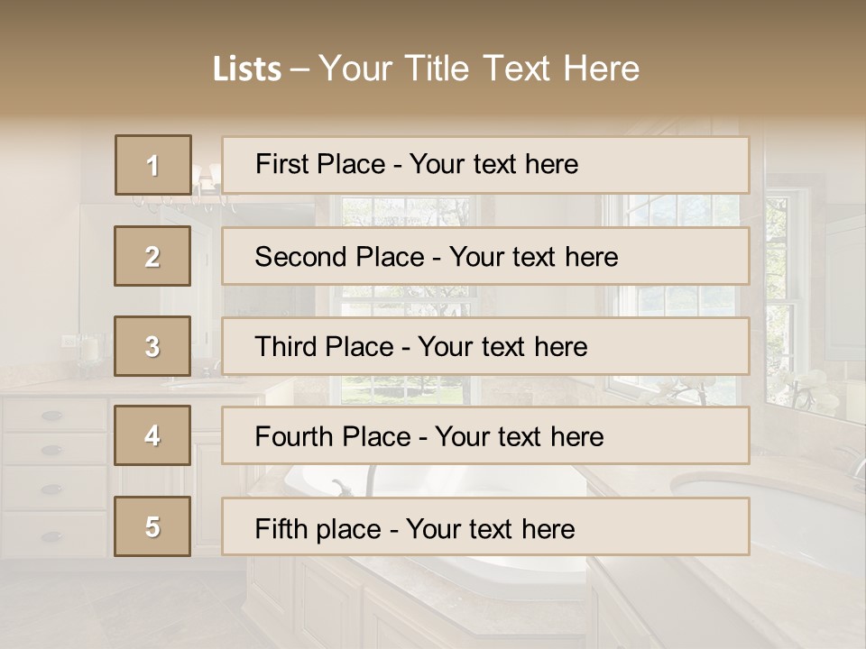 Sink Faucet Decor PowerPoint Template