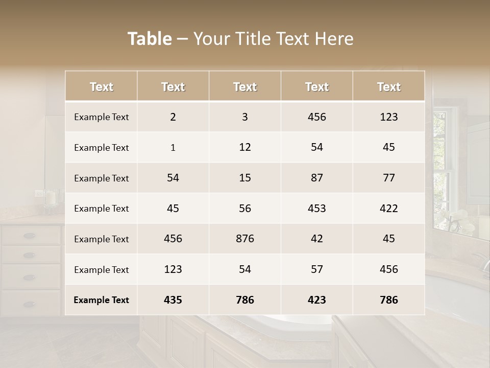 Sink Faucet Decor PowerPoint Template