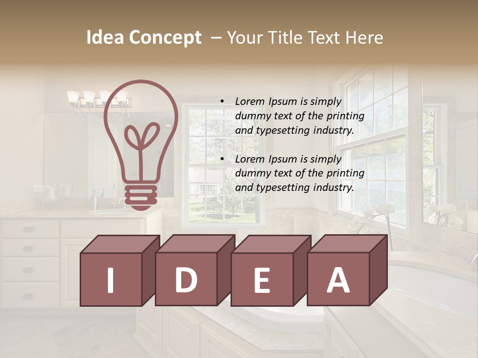 Sink Faucet Decor PowerPoint Template