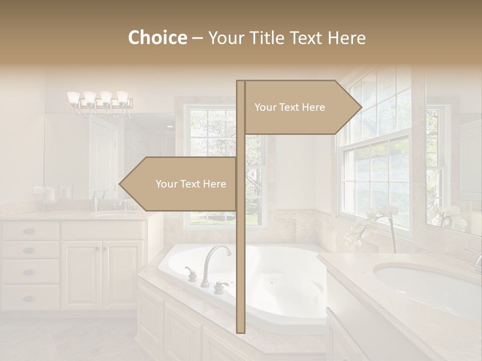 Sink Faucet Decor PowerPoint Template