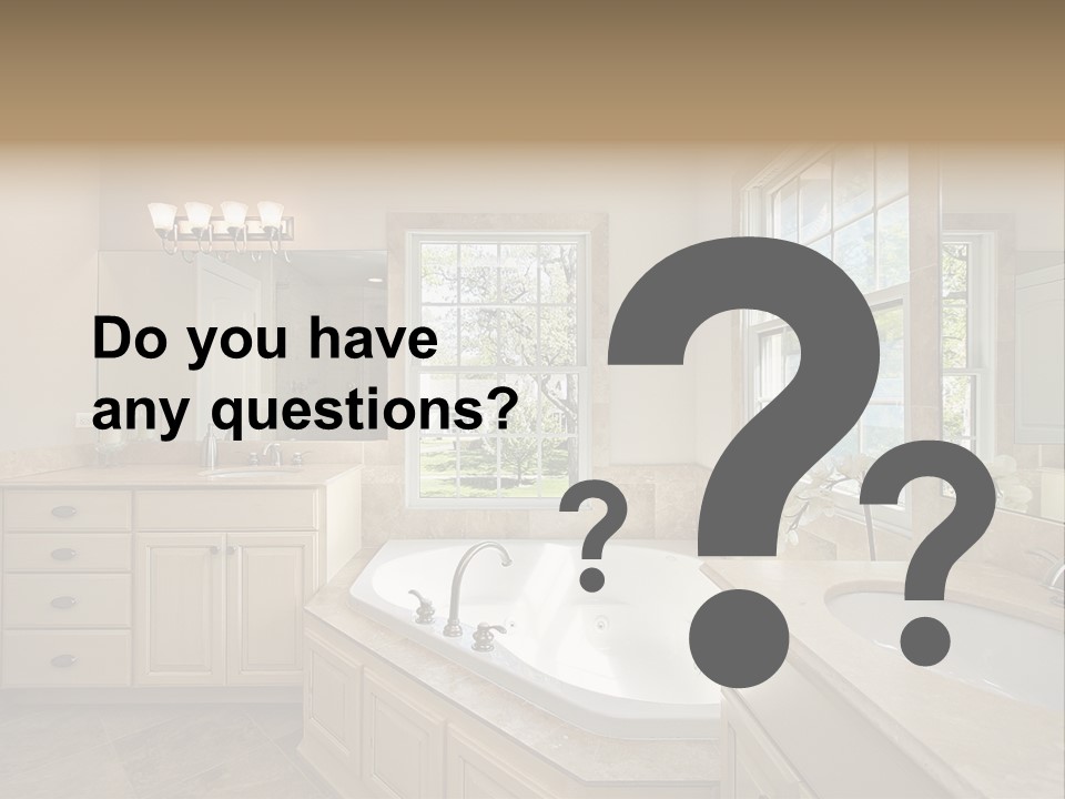 Sink Faucet Decor PowerPoint Template