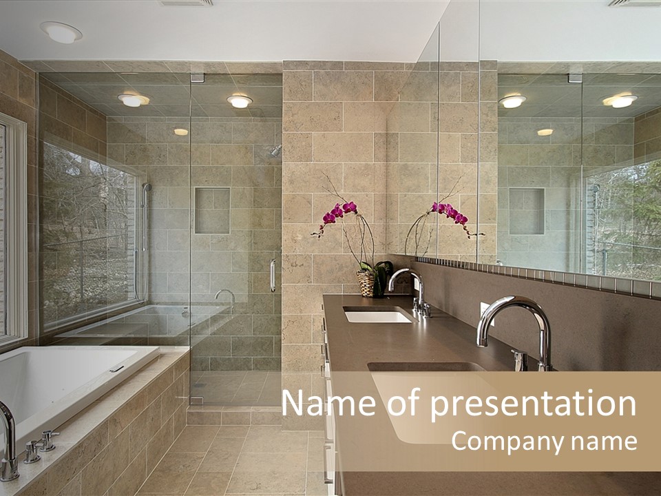 Estate Bathroom Real PowerPoint Template