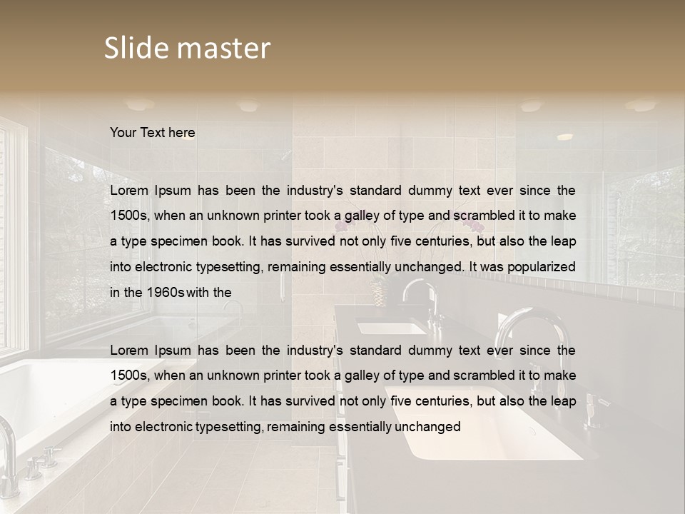 Estate Bathroom Real PowerPoint Template