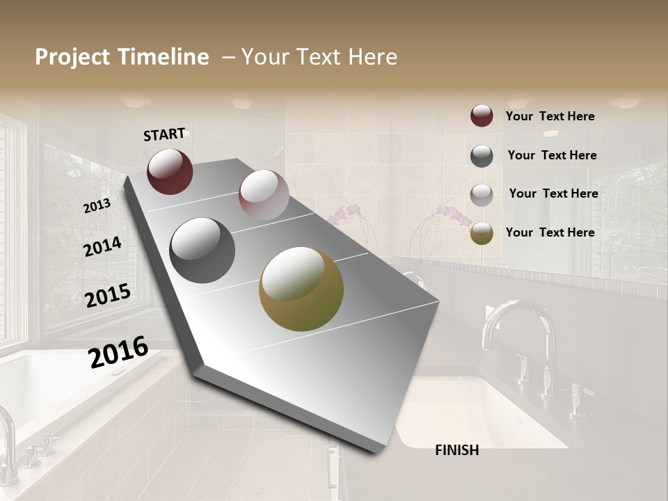 Estate Bathroom Real PowerPoint Template