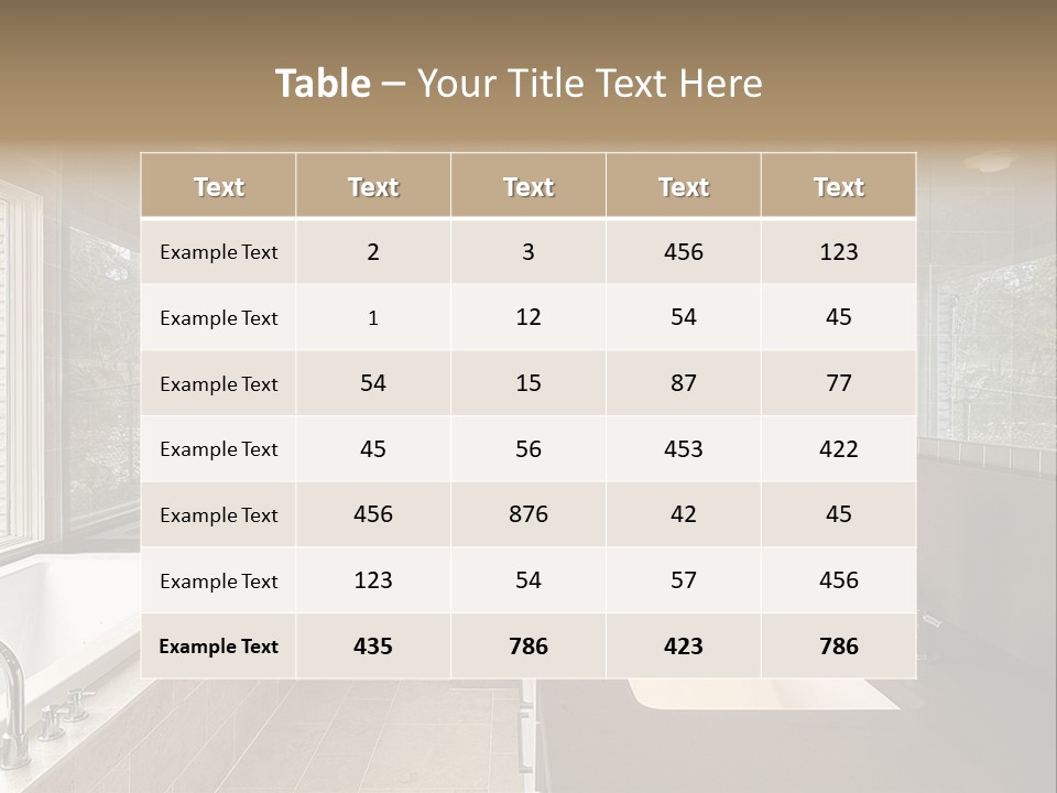 Estate Bathroom Real PowerPoint Template