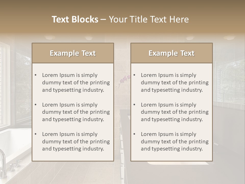 Estate Bathroom Real PowerPoint Template