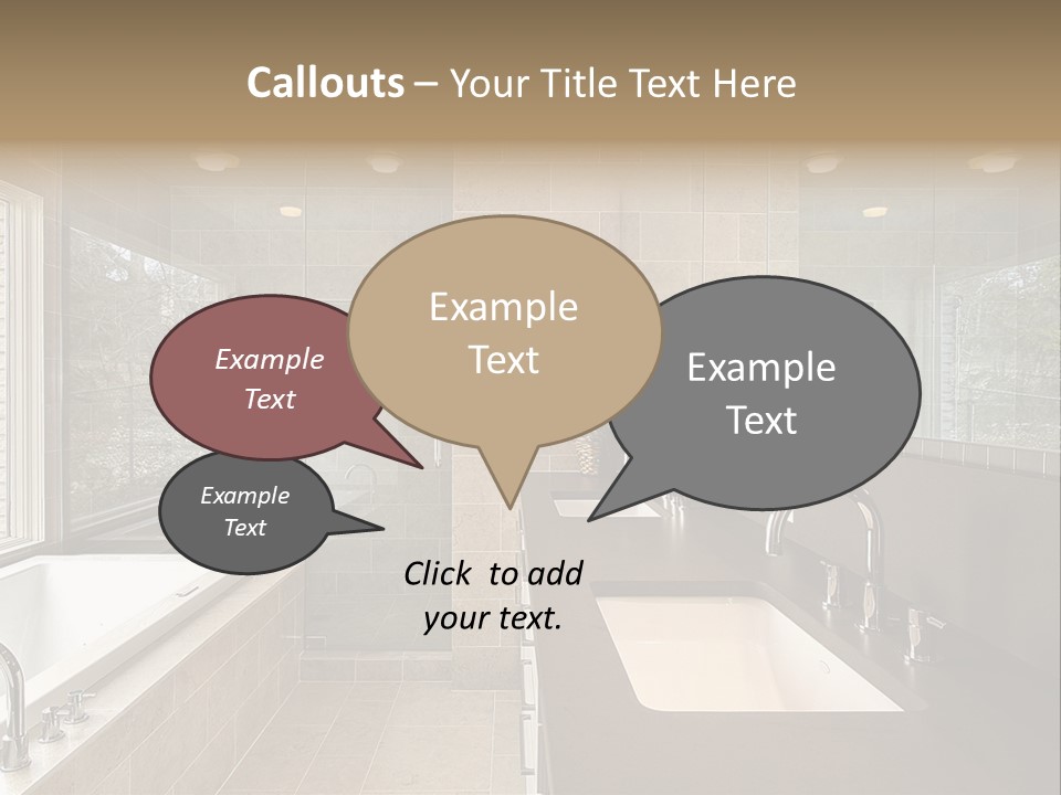 Estate Bathroom Real PowerPoint Template