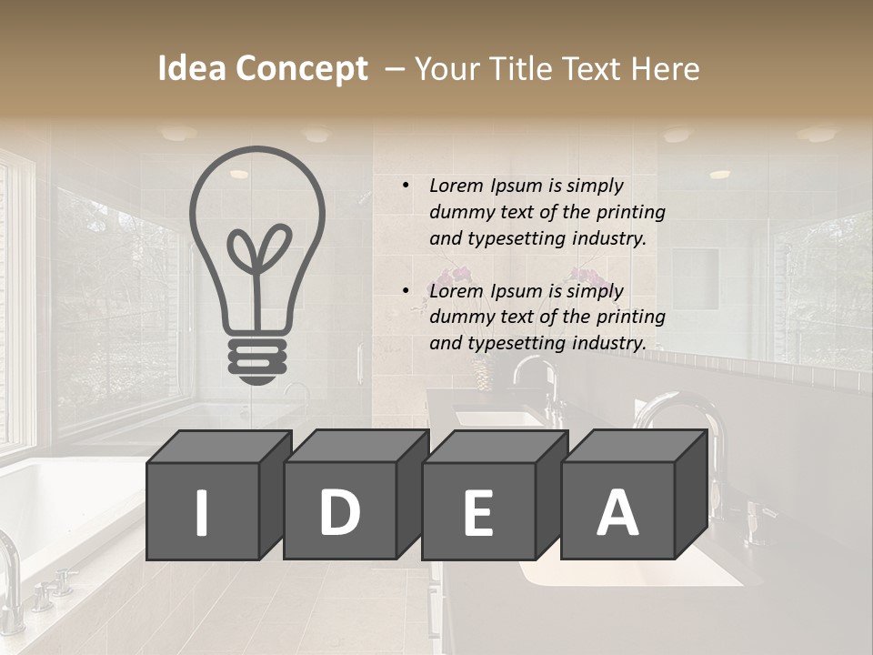 Estate Bathroom Real PowerPoint Template