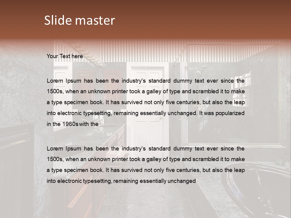 Lighting Fixtures Residence PowerPoint Template