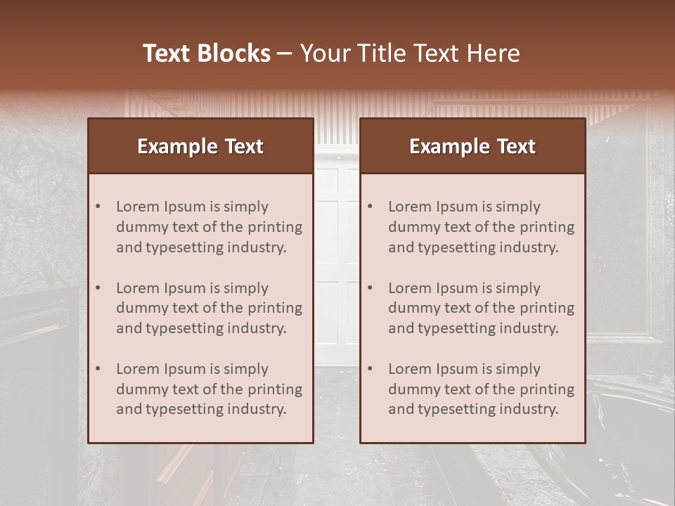 Lighting Fixtures Residence PowerPoint Template