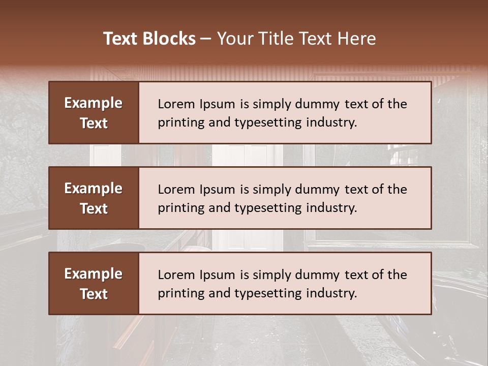 Lighting Fixtures Residence PowerPoint Template