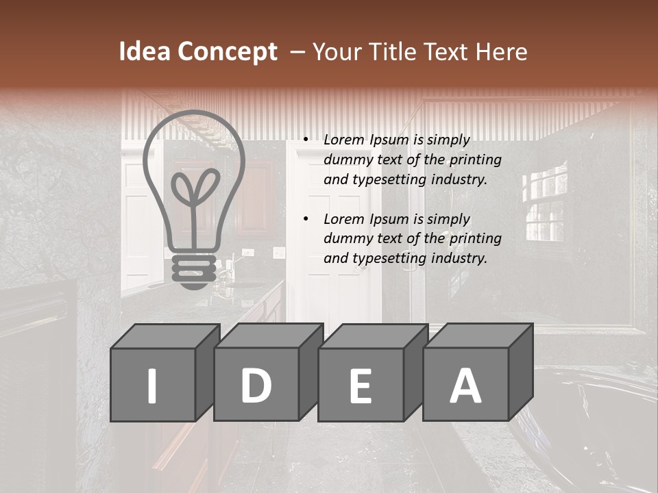 Lighting Fixtures Residence PowerPoint Template