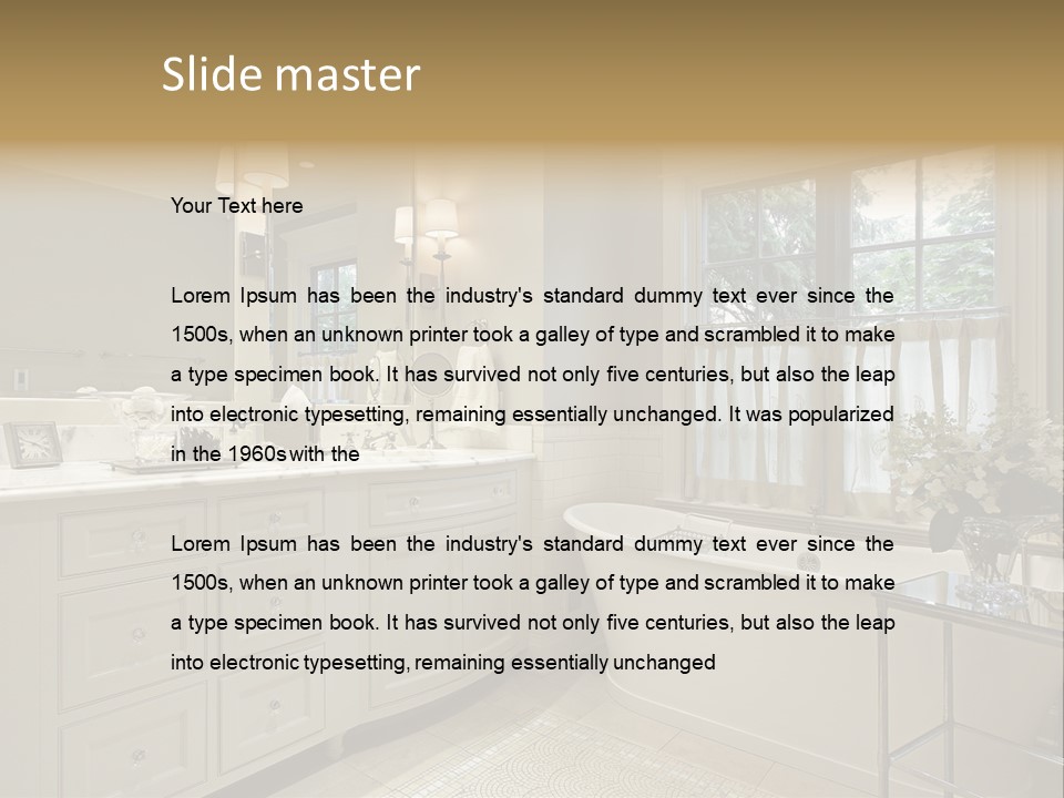 Residential Decorate Residence PowerPoint Template