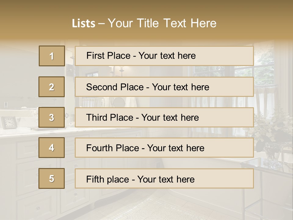 Residential Decorate Residence PowerPoint Template
