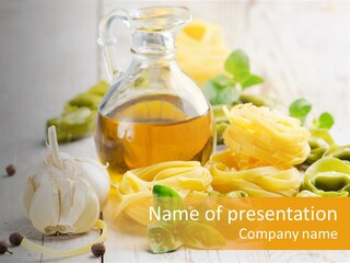 Tagliatelle Tortellini Nutrition PowerPoint Template