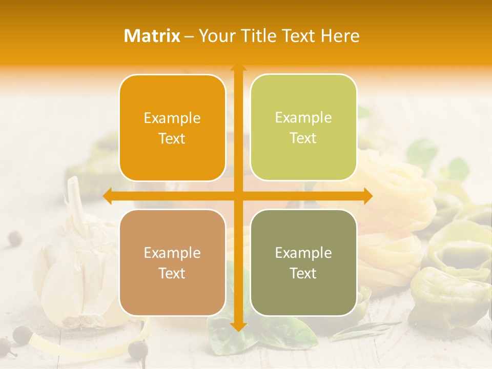 Tagliatelle Tortellini Nutrition PowerPoint Template