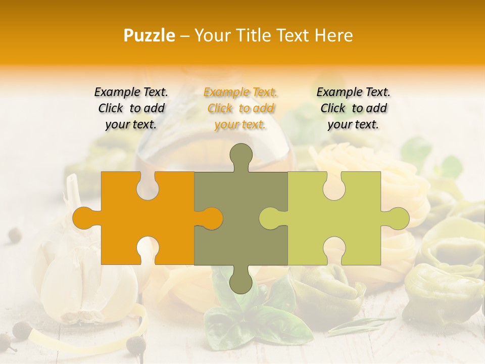 Tagliatelle Tortellini Nutrition PowerPoint Template