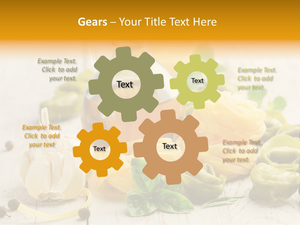 Tagliatelle Tortellini Nutrition PowerPoint Template