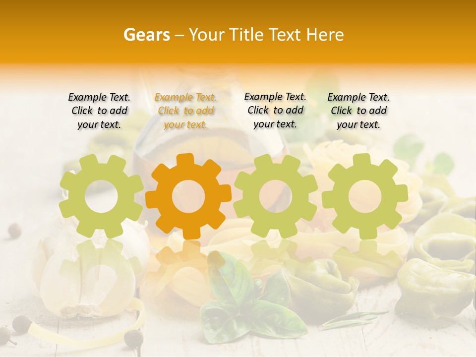 Tagliatelle Tortellini Nutrition PowerPoint Template