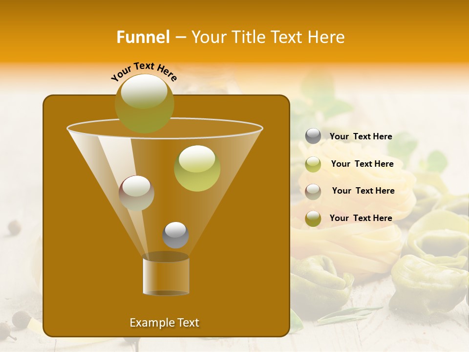 Tagliatelle Tortellini Nutrition PowerPoint Template