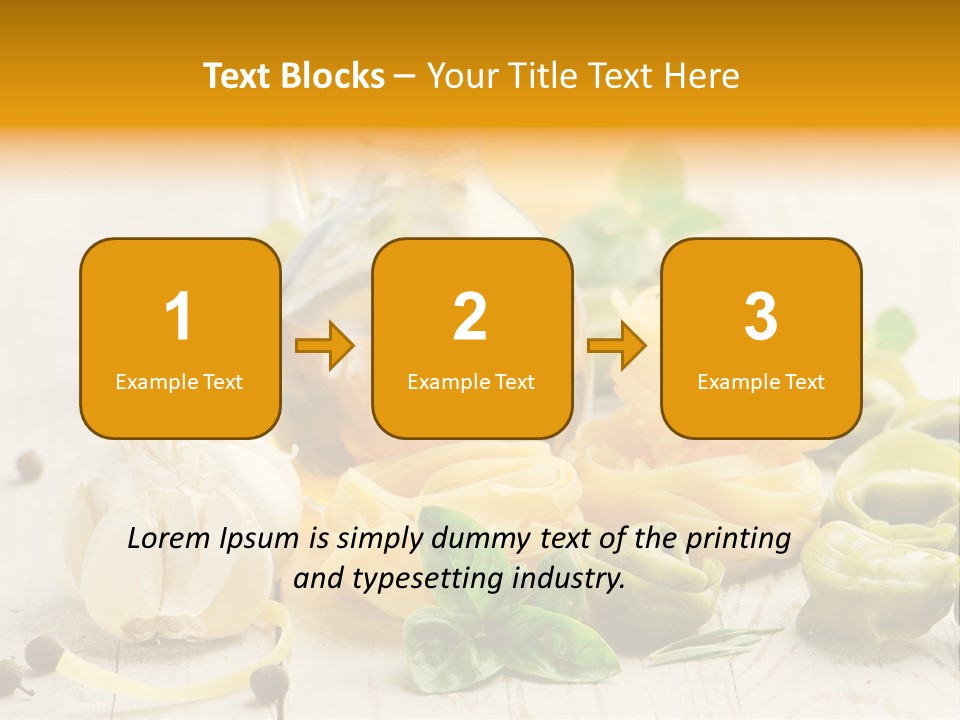 Tagliatelle Tortellini Nutrition PowerPoint Template