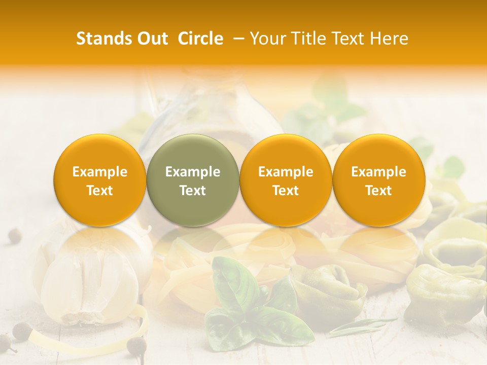 Tagliatelle Tortellini Nutrition PowerPoint Template