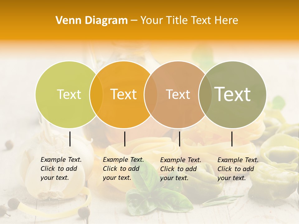 Tagliatelle Tortellini Nutrition PowerPoint Template