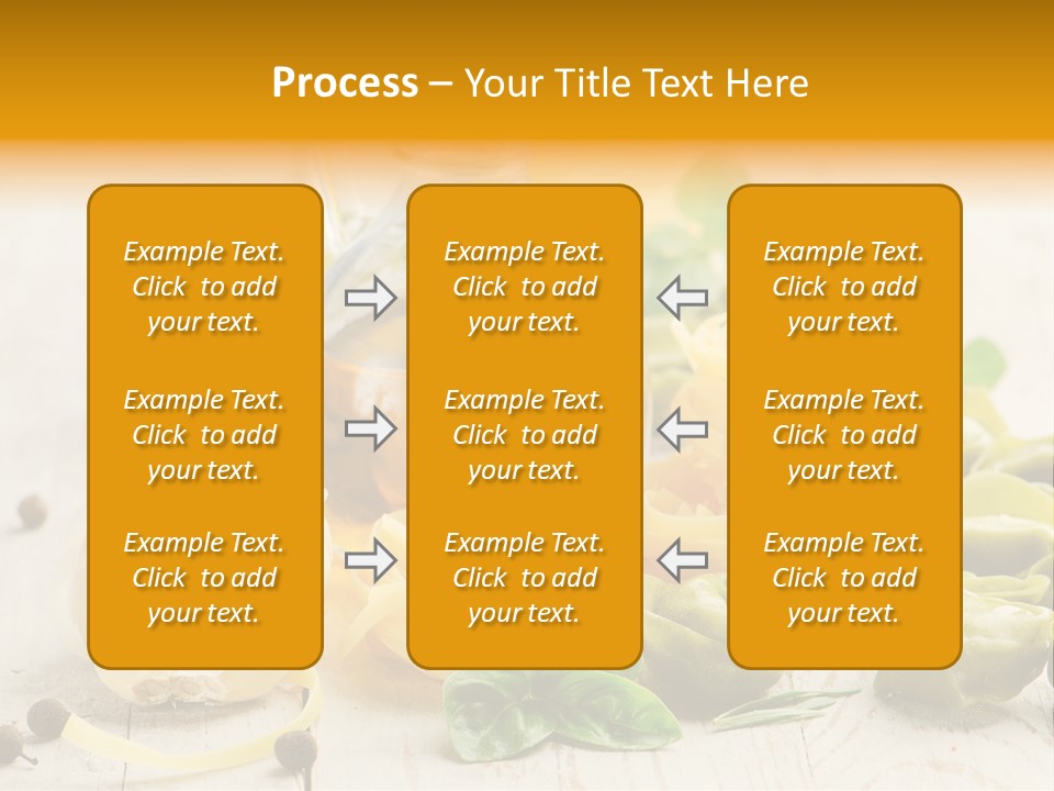 Tagliatelle Tortellini Nutrition PowerPoint Template