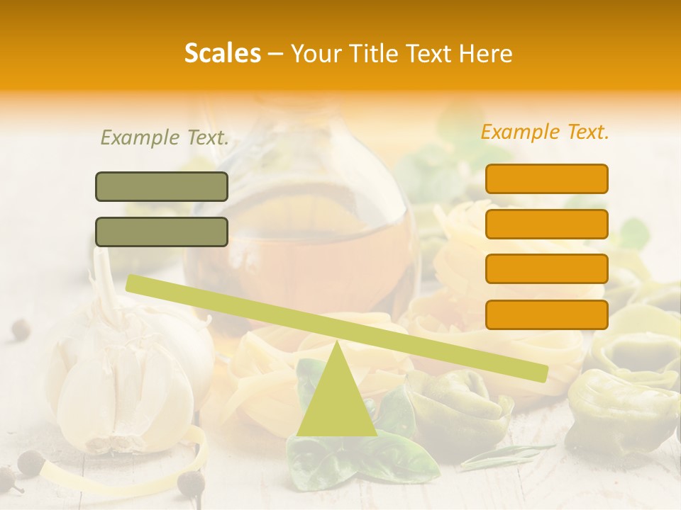 Tagliatelle Tortellini Nutrition PowerPoint Template