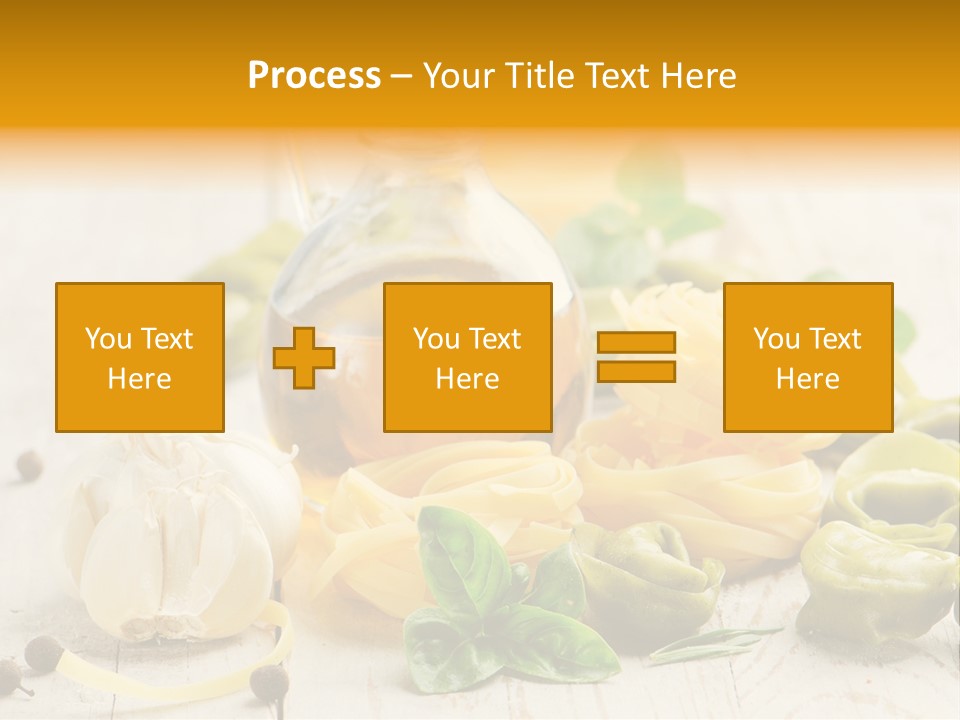 Tagliatelle Tortellini Nutrition PowerPoint Template
