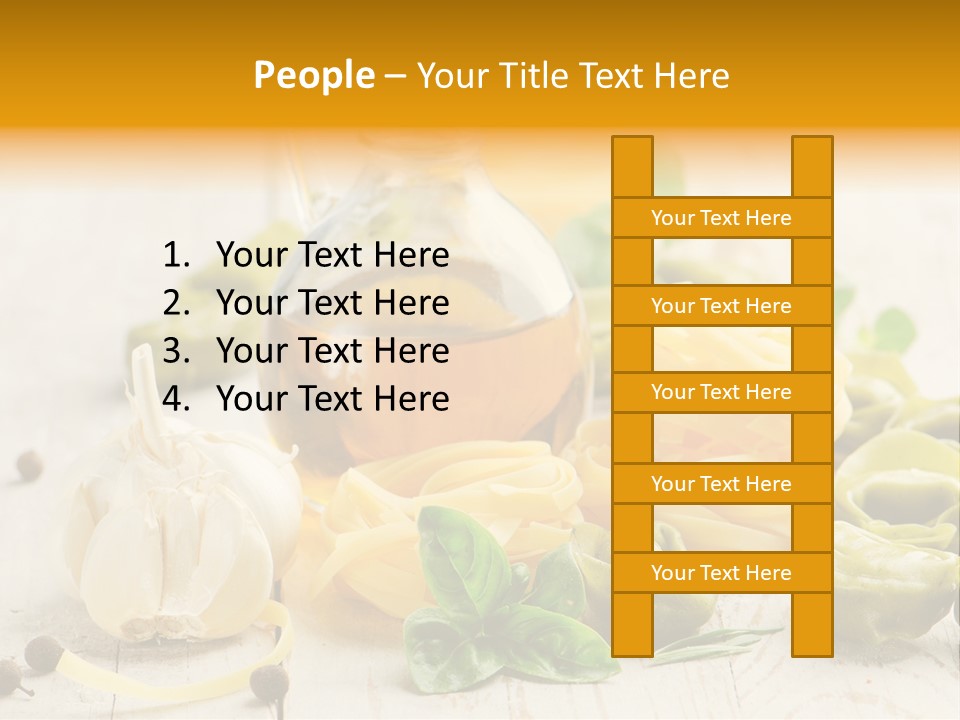 Tagliatelle Tortellini Nutrition PowerPoint Template