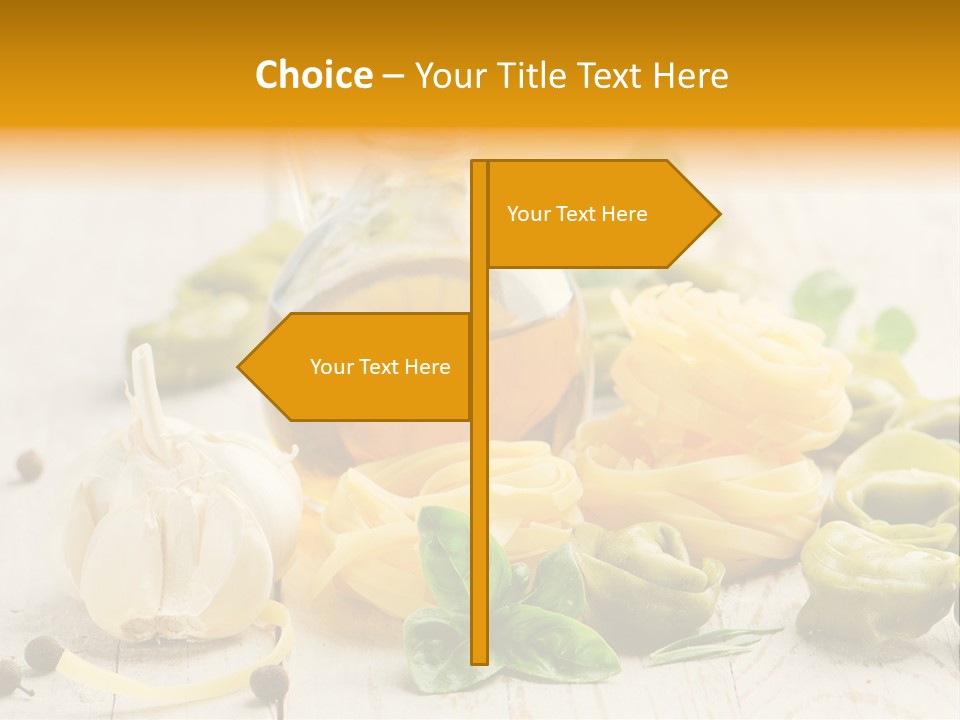 Tagliatelle Tortellini Nutrition PowerPoint Template