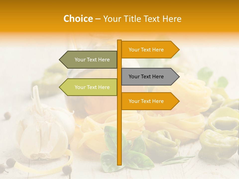 Tagliatelle Tortellini Nutrition PowerPoint Template