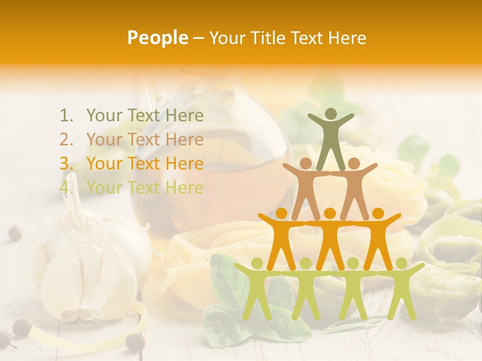 Tagliatelle Tortellini Nutrition PowerPoint Template