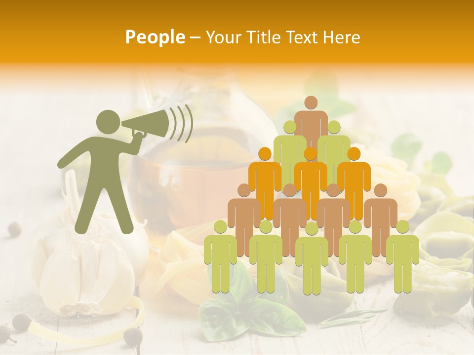 Tagliatelle Tortellini Nutrition PowerPoint Template